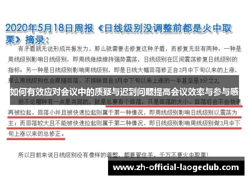 如何有效应对会议中的质疑与迟到问题提高会议效率与参与感