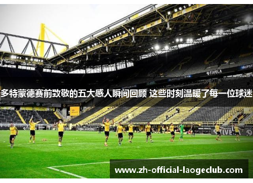 多特蒙德赛前致敬的五大感人瞬间回顾 这些时刻温暖了每一位球迷
